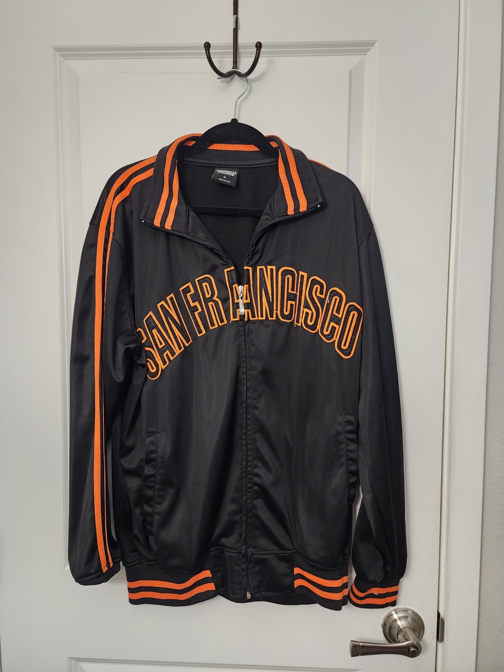 Original Deluxe Black Jacket with Orange Trim and 'San Francisco' Script